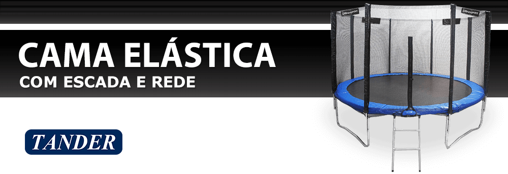 Cama Elástica com Escada e Rede 10 Pés - Diâmetro 305 cm - TACE10P Cama Elástica com Escada e Rede 10 Pés - Diâmetro 305 cm - TACE10P