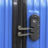 KIT Conjunto De Malas de Viagem P/M/G em Abs - Azul