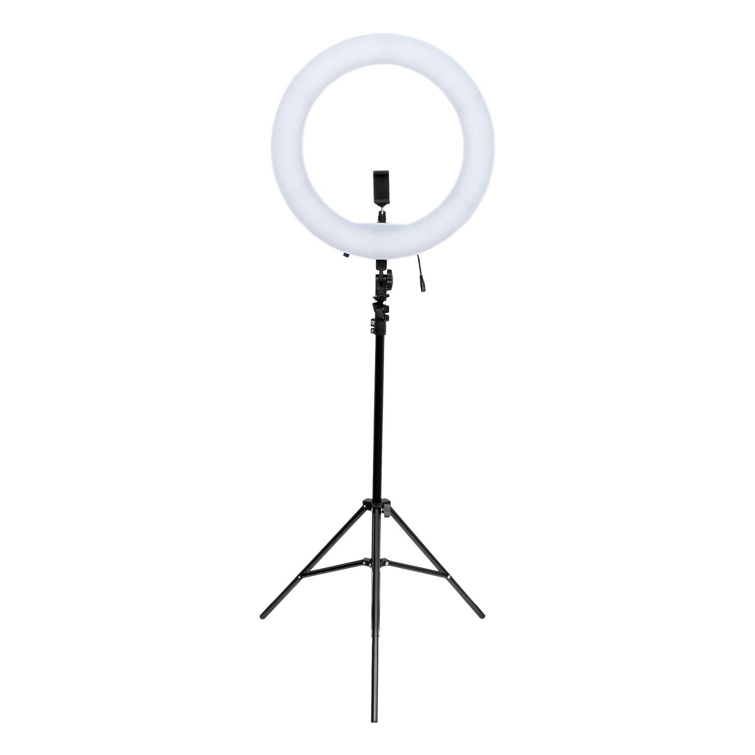 Luz Contínua Led Ring Light 18 pol 5600k Branco e Laranja - Nagano…