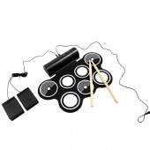 Bateria Eletrônica Roll Up Portátil Kit Completo Com Fonte - TANDER