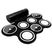 Bateria Eletrônica Roll Up Portátil Kit Completo Com Fonte - TANDER