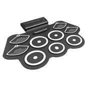 Bateria Eletrônica Roll Up Portátil Kit Completo Com Fonte Tander