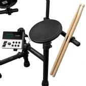 Bateria Eletrônica com 7 Pads 2 Pedais Par de Baquetas