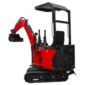 Mini Escavadeira a Diesel 12hp 650kg Cabine Aberta com Cobertura