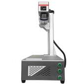 Máquina de Gravação Laser Metais Fiber Mini 20w 220v com Entrada Eixo Rotativo