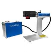 Máquina de Gravação Laser Fiber 3D 50w com Entrada Eixo Rotativo