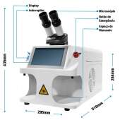 Máquina de Solda a Laser para Jóias Ouro Prata Platina 100w