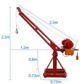 Mini Grua Guindaste 300kg 30m para Obras