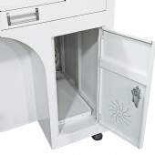 Máquina de Gravação Laser Metais Fiber de Bancada 30w com Entrada Eixo Rotativo