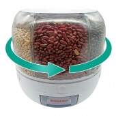 Dispenser Giratório De Alimentos Grãos E Cereais Com 6 Divisões
