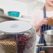 Dispenser Giratório De Alimentos Grãos E Cereais Com 6 Divisões