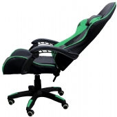 Cadeira Gamer Reclinável Elevação a Gás Couro sintético