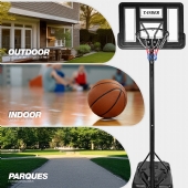Tabela de Basquete Móvel Portátil Altura Ajustável 3,10M