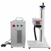 Máquina de Gravação Laser Fiber Portátil CO2 30w 220v com Entrada Eixo Rotativo