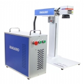 Máquina de Gravação Laser Fiber Portátil CO2 30w 220v com Entrada Eixo Rotativo