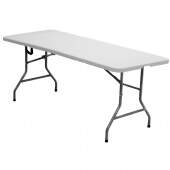 Mesa Dobrável Portátil Vira Maleta 1.80m Camping Praia