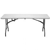 Mesa Dobrável Portátil Vira Maleta 1.80m Camping Praia