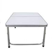 Mesa Dobrável Portátil Vira Maleta 90cm Camping Praia
