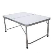 Mesa Dobrável Portátil Vira Maleta 90cm Camping Praia