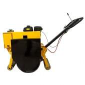 Rolo Compactador Liso Vibratório de Asfalto 250kg 6.5hp a Gasolina Motor Loncin 196CC