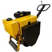 Rolo Compactador Liso Vibratório de Asfalto 250kg 6.5hp a Gasolina Motor Loncin 196CC