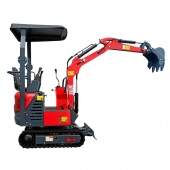 Mini Escavadeira a Diesel 12 hp 1000 kg Cabine Aberta com Cobertura