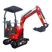 Mini Escavadeira a Diesel 12 hp 1000 kg Cabine Aberta com Cobertura