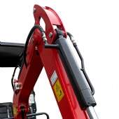 Mini Escavadeira a Diesel 12 hp 1000 kg Cabine Aberta com Cobertura