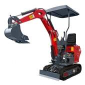 Mini Escavadeira a Diesel 12 hp 650 kg Cabine Aberta com Cobertura