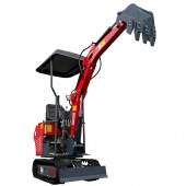 Mini Escavadeira a Diesel 12 hp 650 kg Cabine Aberta com Cobertura