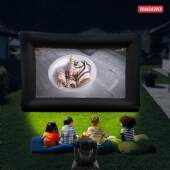 Tela De Cinema Inflável para Projeção 4,078m x 2,7m 250W