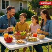 Mesa Dobrável Portátil Vira Maleta 1.22m Camping Praia