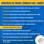Prensa Térmica 8 em 1 Sublimação Camiseta Caneca Boné Prato 60hz