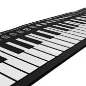 Teclado Piano Musical Flexível Portátil Roll Up Bivolt