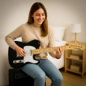 Guitarra Elétrica Telecaster Maple Escala 480 mm 2 Captadores