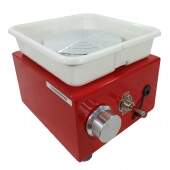 Mini Torno Elétrico Giratório para Cerâmica Pintura e Modelagem Bivolt 30w