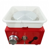 Mini Torno Elétrico Giratório para Cerâmica Pintura e Modelagem Bivolt 30w