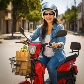 Moto Scooter Elétrica 500w 32km Sem CNH Autonomia 40Km