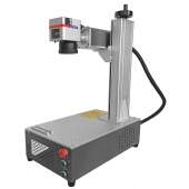 Máquina de Gravação Laser Metais Fiber Portátil 30w com Entrada Eixo Rotativo BSL