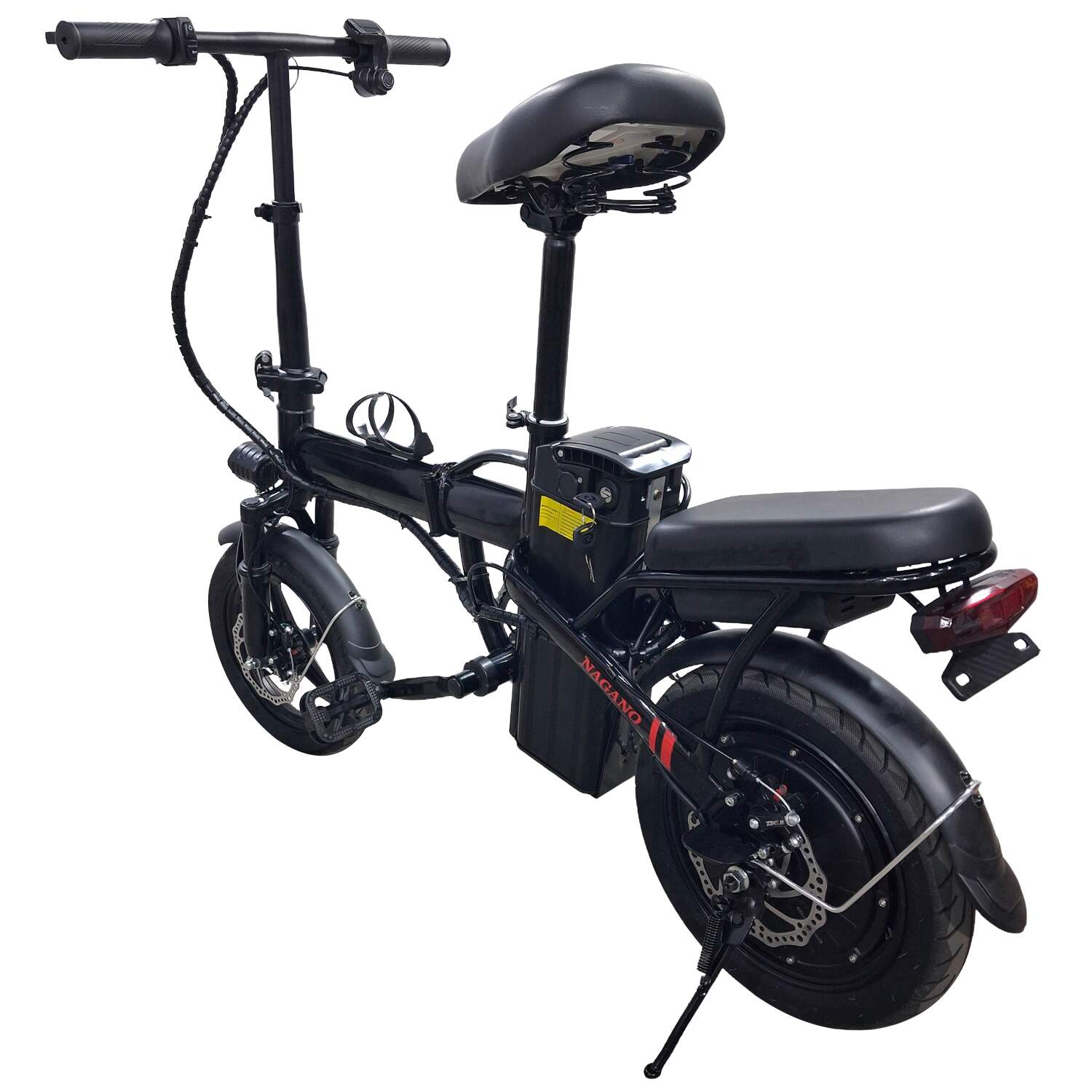 Bicicleta Elétrica Dobrável 400W 48V Painel Digital 30Km/h Farol de…