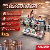 Rotuladora Automática de Frascos Cilíndricos de Bancada 220v 100w
