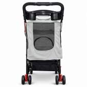 Carrinho de Passeio Pet com Porta Copo para Cães e Gatos 20kg Dobrável