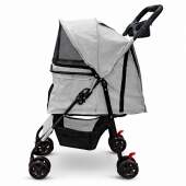 Carrinho de Passeio Pet com Porta Copo para Cães e Gatos 20kg Dobrável