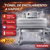 T�nel de Encolhimento a Vapor 9 kW 15 m/min 220v