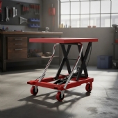 Mesa Pantográfica 800 Kg Elevatória Hidráulica Móvel