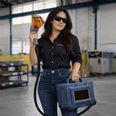 Máquina de Gravação Laser Fiber Portátil 30w Alta Precisão