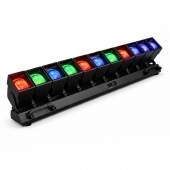 Kit 2 Barras Girat�ria M�quina Led RGB 12 Cabe�as 800w