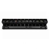 Kit 2 Barras Giratória Máquina Led RGB 12 Cabeças 800w