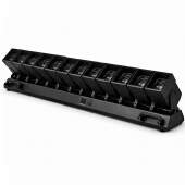 Kit 2 Barras Giratória Máquina Led RGB 12 Cabeças 800w