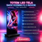 Totem Led Tela 640x1920mm P2.5 Indoor Tb2 Propaganda 220v
